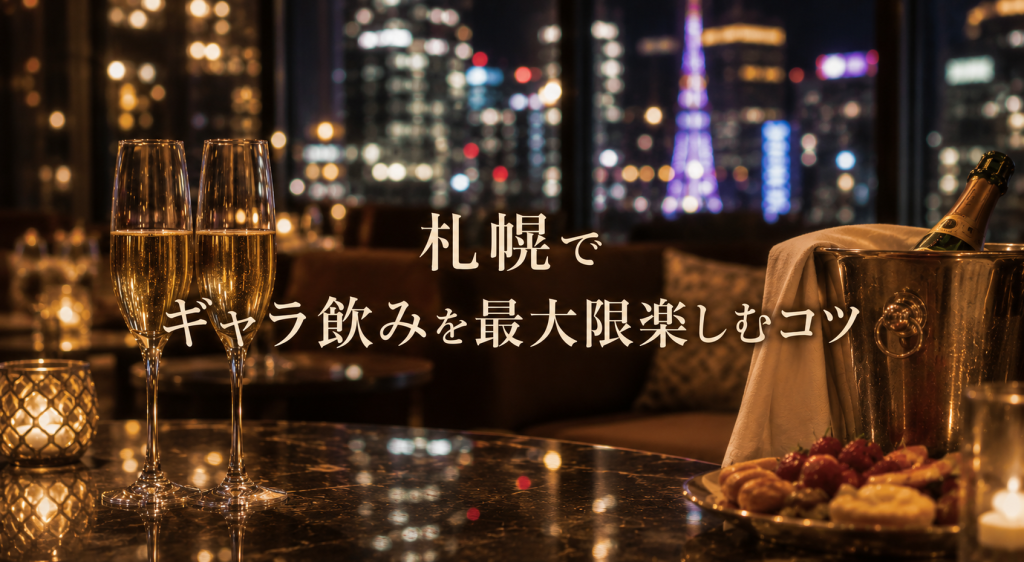 札幌でギャラ飲みを最大限楽しむコツ
