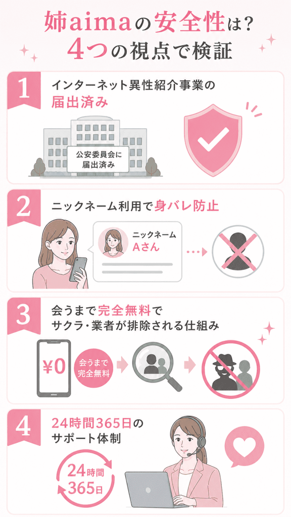 姉aimaの安全性